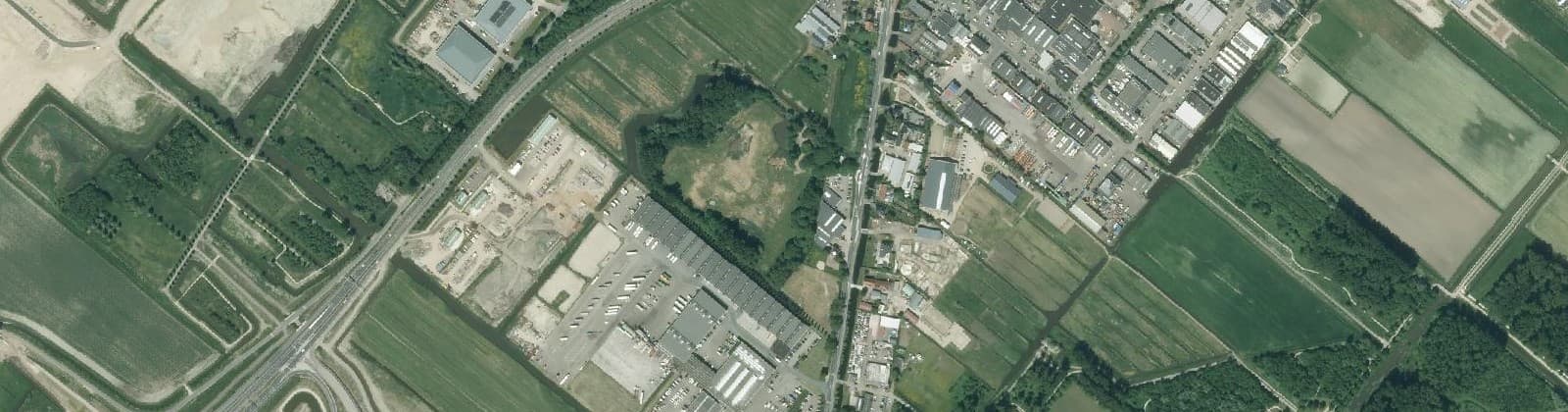 Luchtfoto van Weg en Land