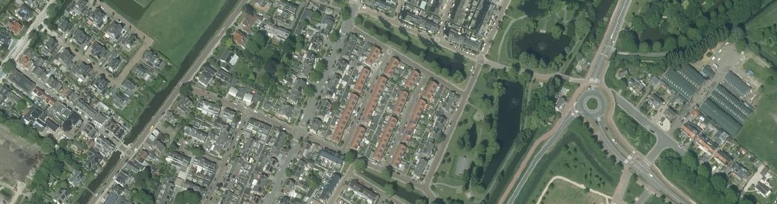 Luchtfoto van Oranjebuurt