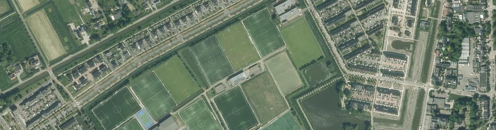Luchtfoto van Merenbuurt