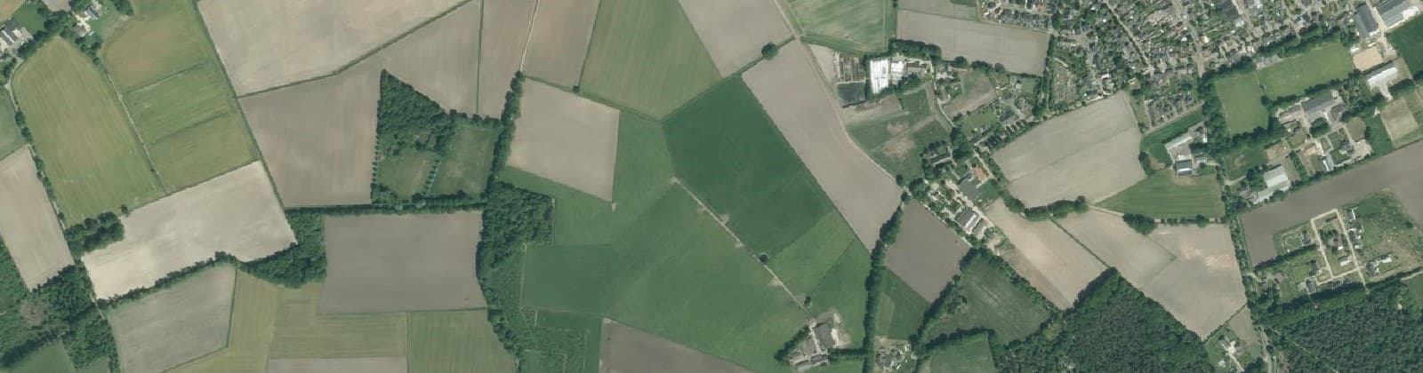Luchtfoto van Verspreide huizen Milschot-Tereyken