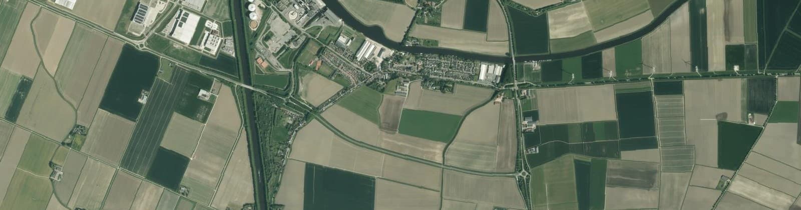 Luchtfoto van Stampersgat
