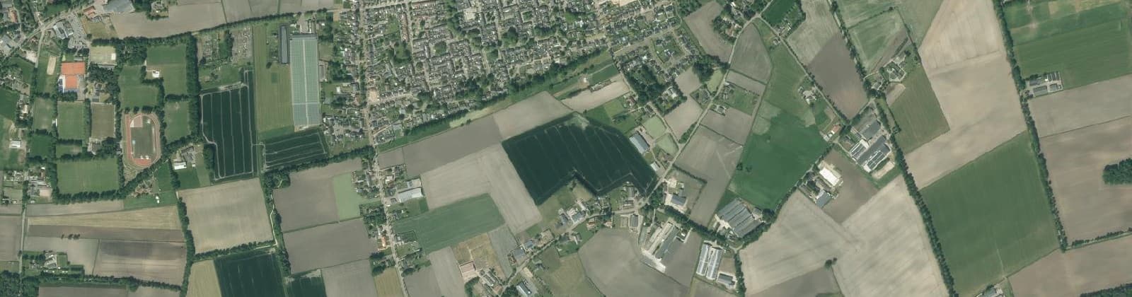 Luchtfoto van Voorste Heikant en Weijereind