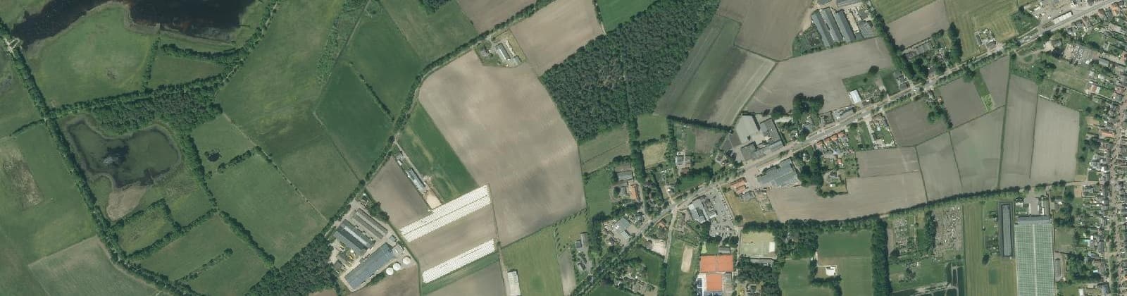 Luchtfoto van De Voort en Achterste Heikant