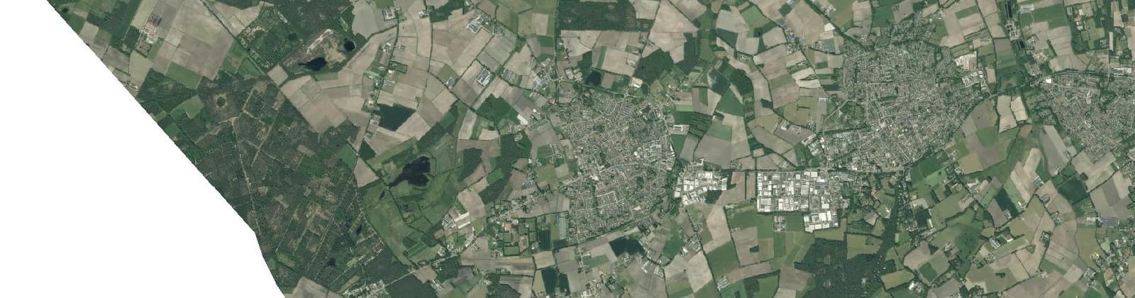 Luchtfoto van Buitengebied ten noorden van Reusel