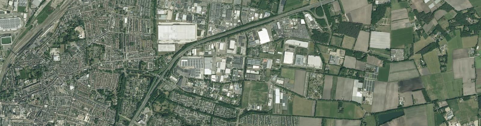 Luchtfoto van Majoppeveld-Zuid