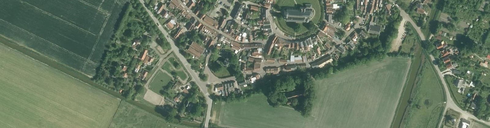 Luchtfoto van Dreischor