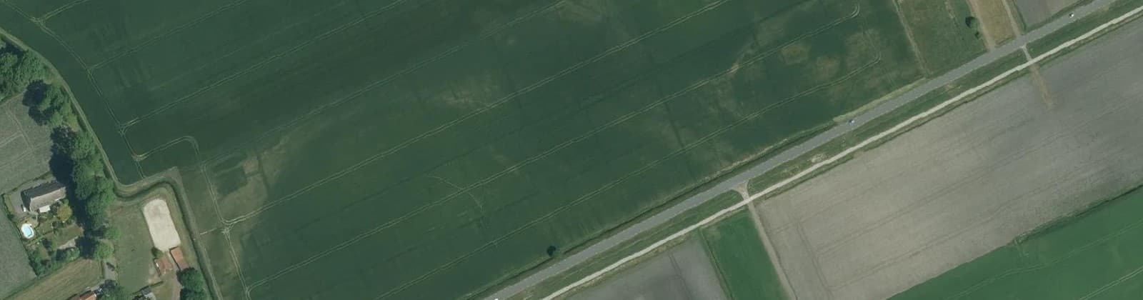 Luchtfoto van Verspreide huizen Spijkerboor