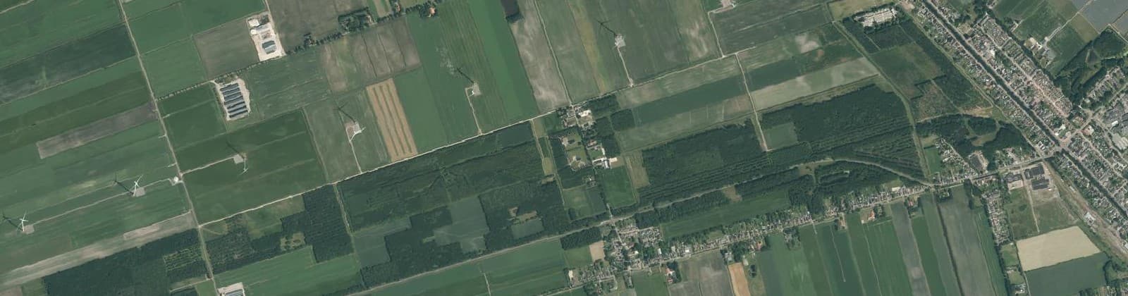 Luchtfoto van Verspr.h. Gasselternijveenschemond