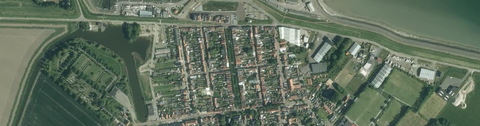 Luchtfoto van Colijnsplaat
