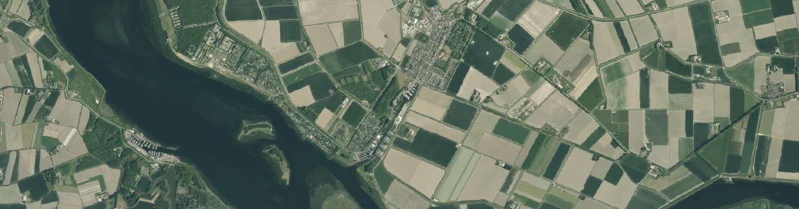 Luchtfoto van Verspreide huizen Kamperland