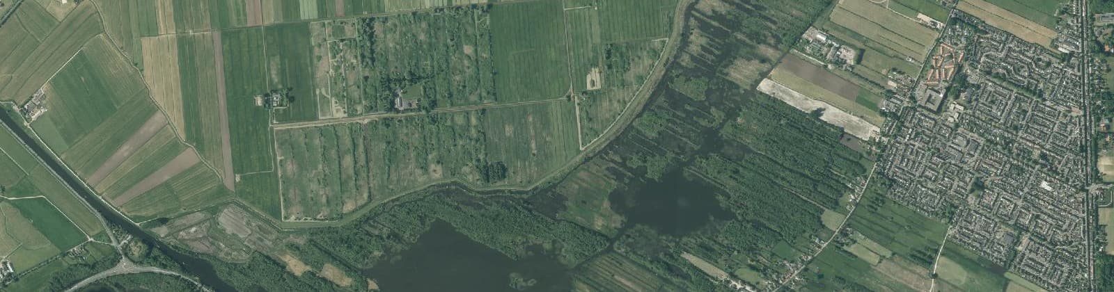 Luchtfoto van Oud-Kortenhoef