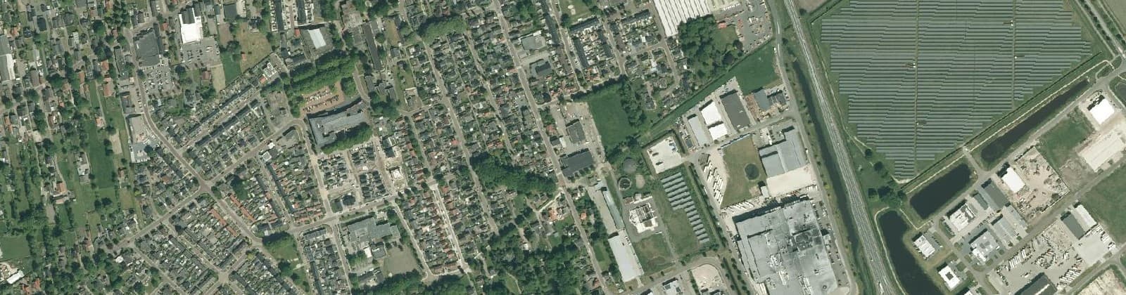 Luchtfoto van Vriezenveen-Centrum