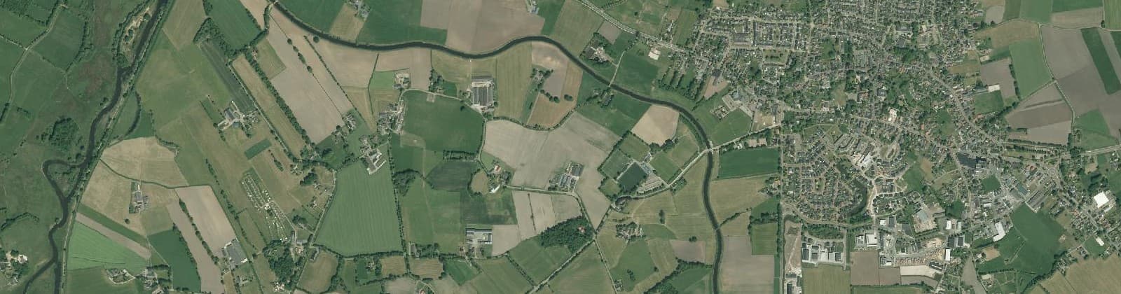 Luchtfoto van Buurtschap Meer