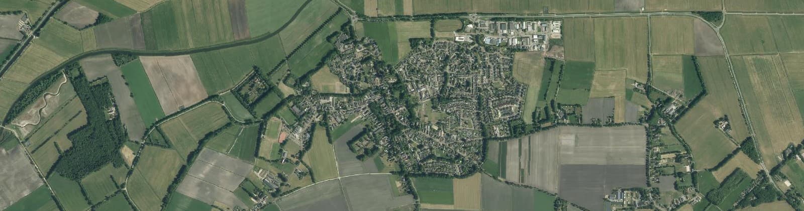 Luchtfoto van Dwingeloo