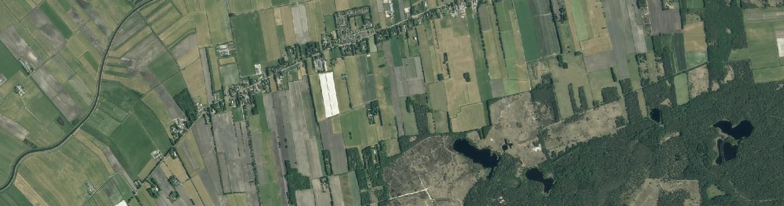Luchtfoto van Verspreide huizen Wapserveen