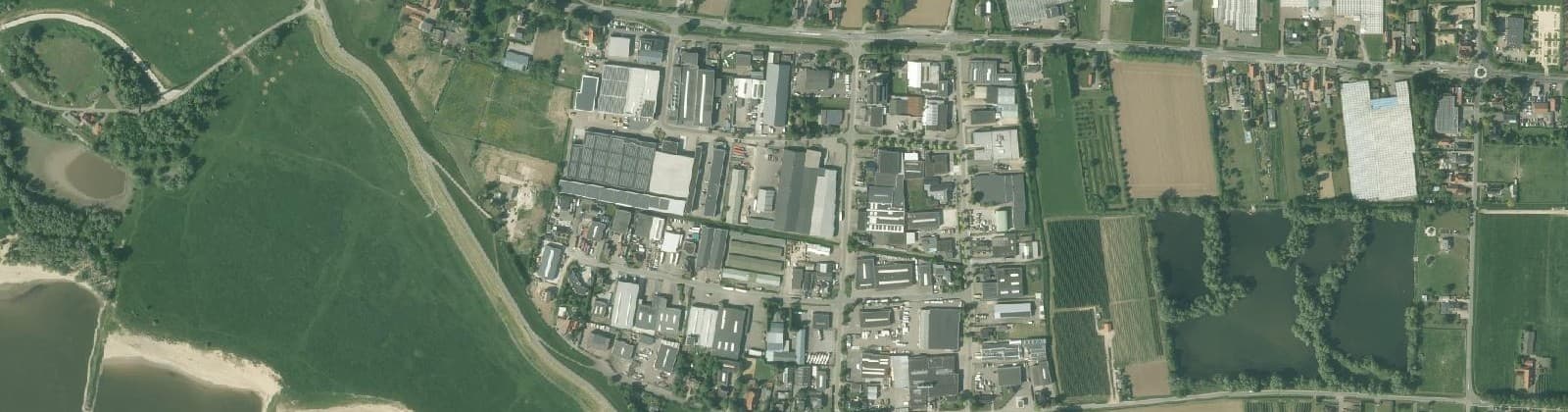 Luchtfoto van Bedrijventerrein Gendt