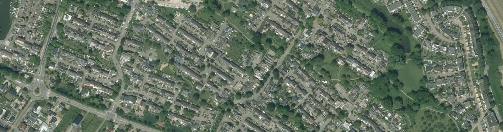 Luchtfoto van Zilverkamp 1e fase