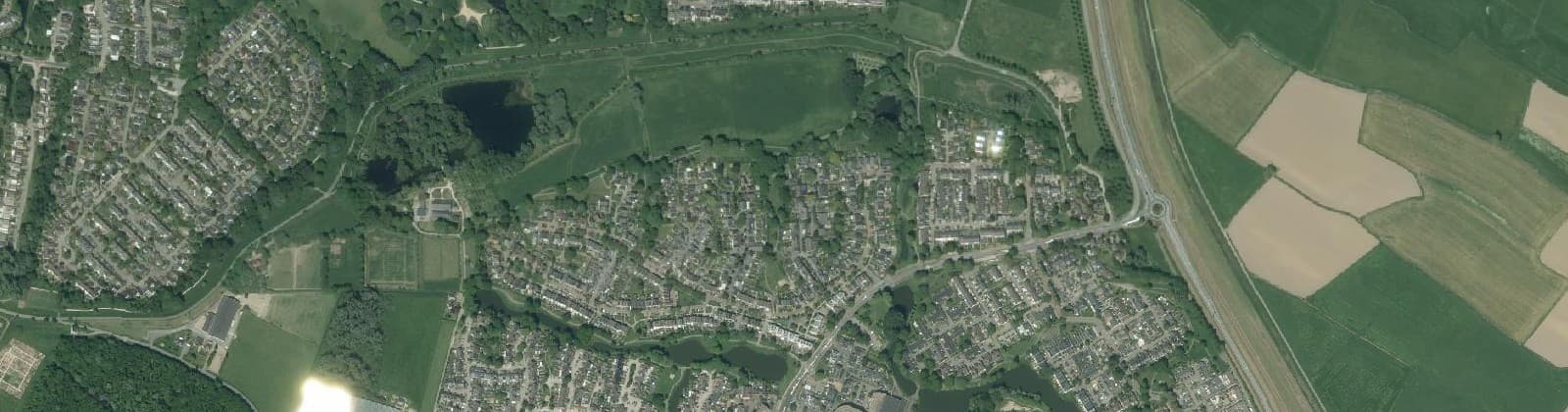 Luchtfoto van Zilverkamp 3e fase