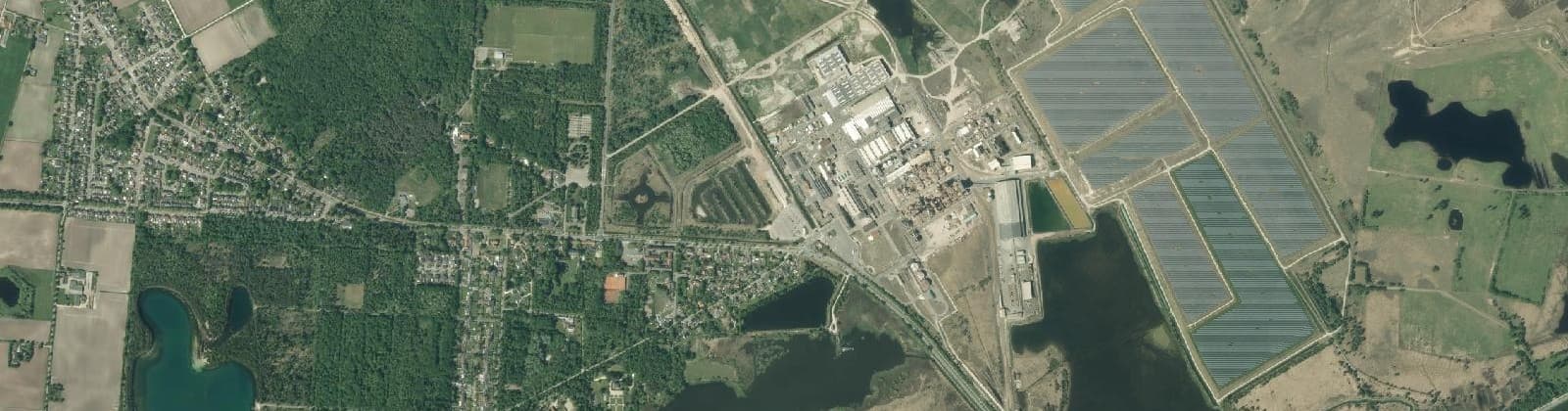 Luchtfoto van Industrieterrein Dorplein