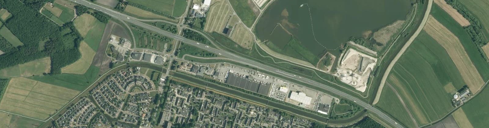 Luchtfoto van Meentherand