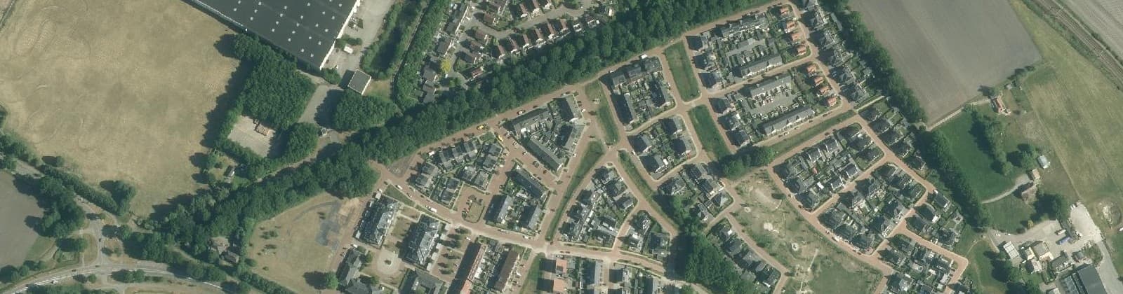 Luchtfoto van Paddenpoel en Kornputkwartier