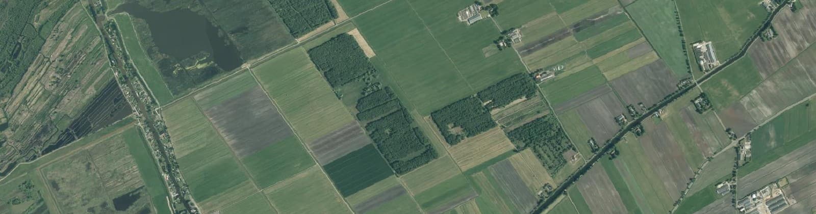 Luchtfoto van Verspr.h. Scheerwolde en Wetering