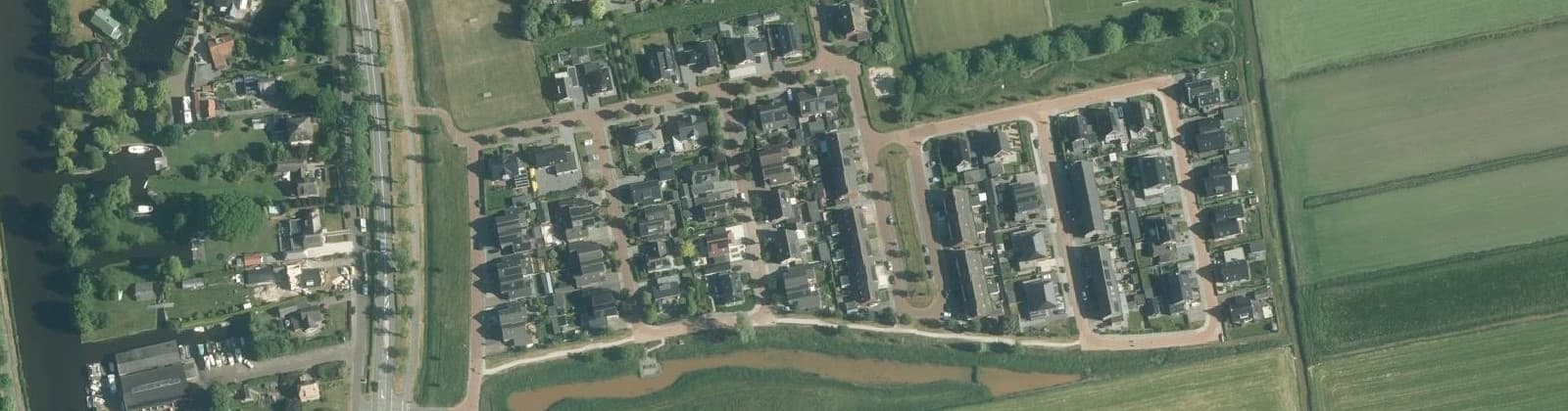 Luchtfoto van Giethoorn-Noord kern