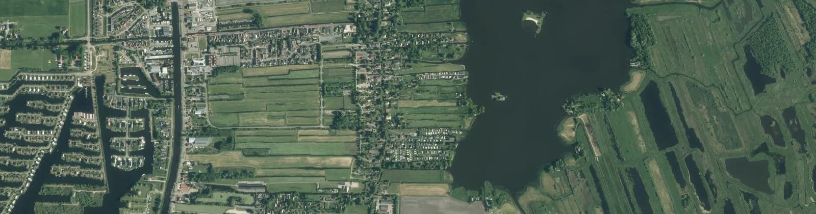 Luchtfoto van Giethoorn-Zuid
