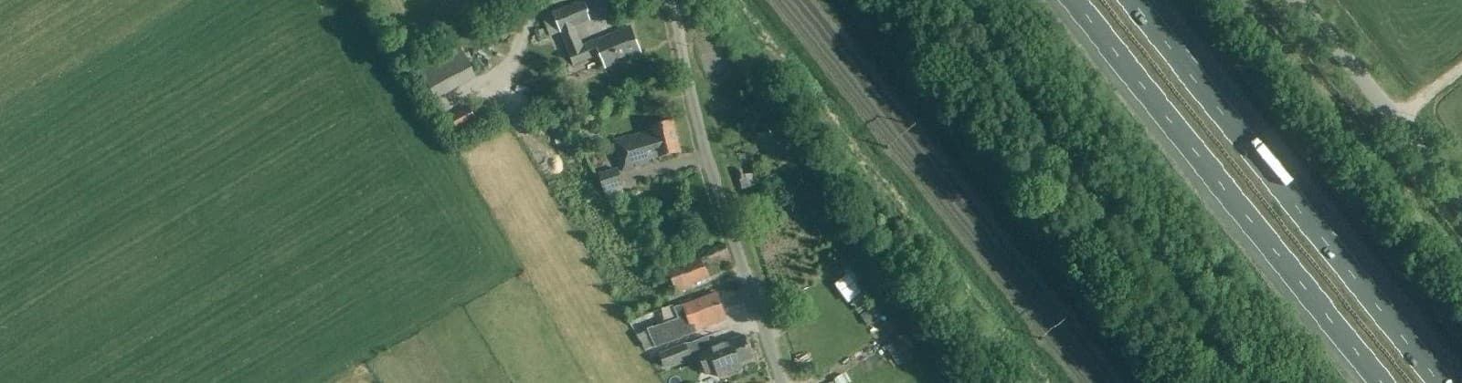 Luchtfoto van Witte Paarden