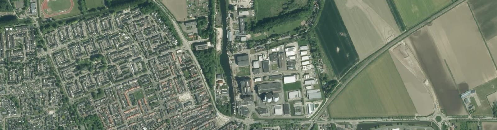 Luchtfoto van Schansdijk en omgeving