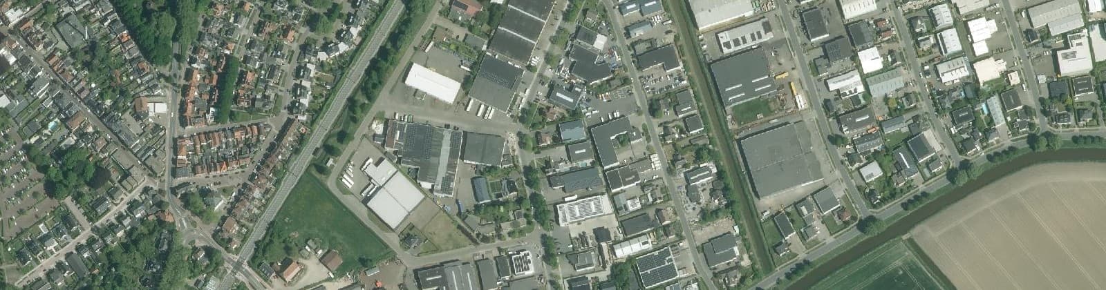 Luchtfoto van Zwanengat en omgeving