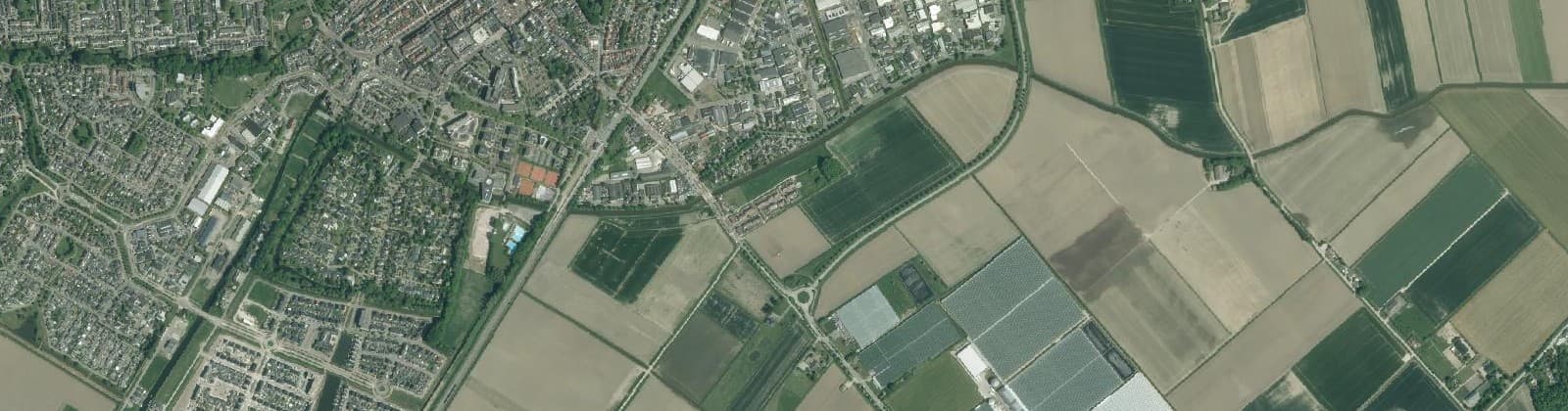 Luchtfoto van Verspr.h. ten oosten van Zevenbergen