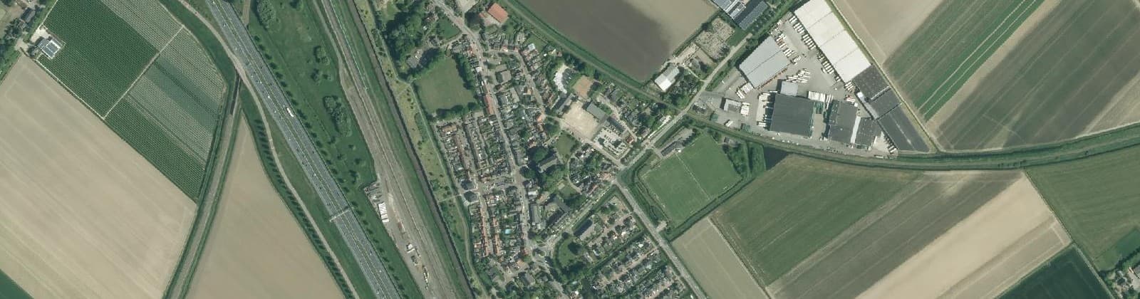 Luchtfoto van Zevenbergschen Hoek