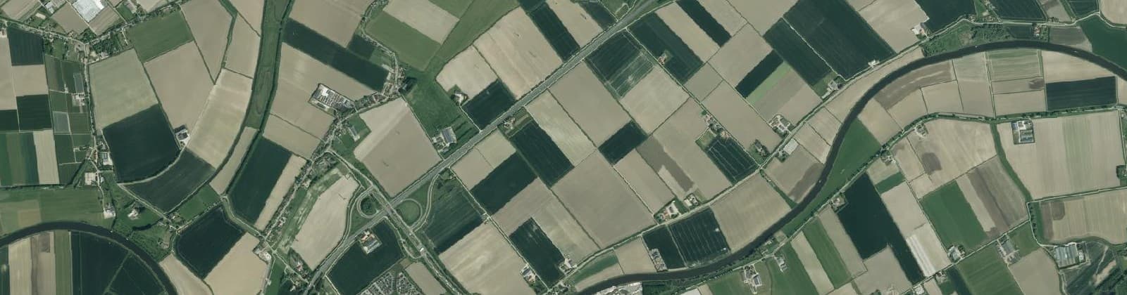 Luchtfoto van Verspreide huizen Standdaarbuiten