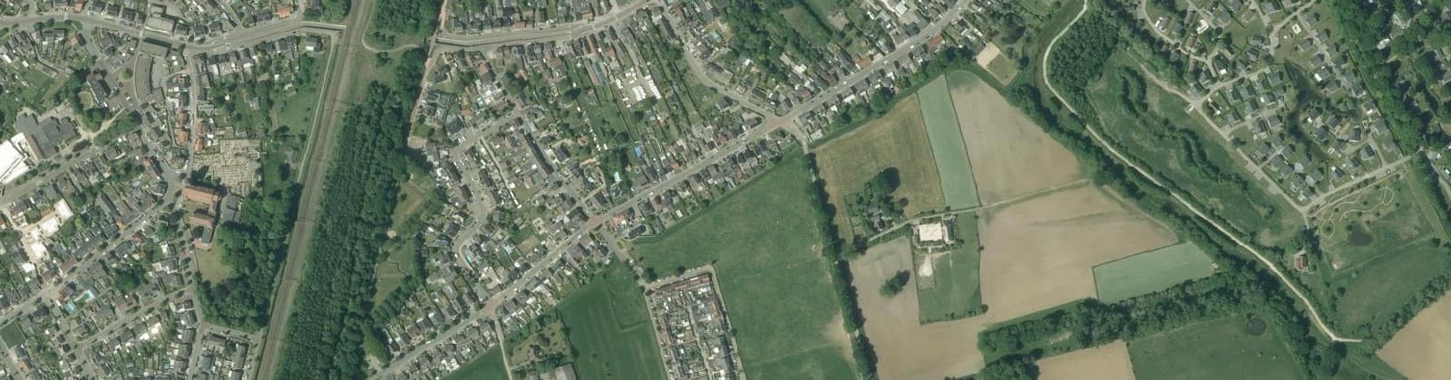 Luchtfoto van Heide