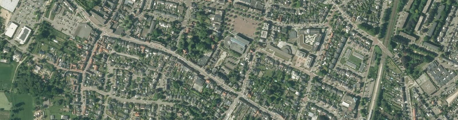 Luchtfoto van Echt Centrum