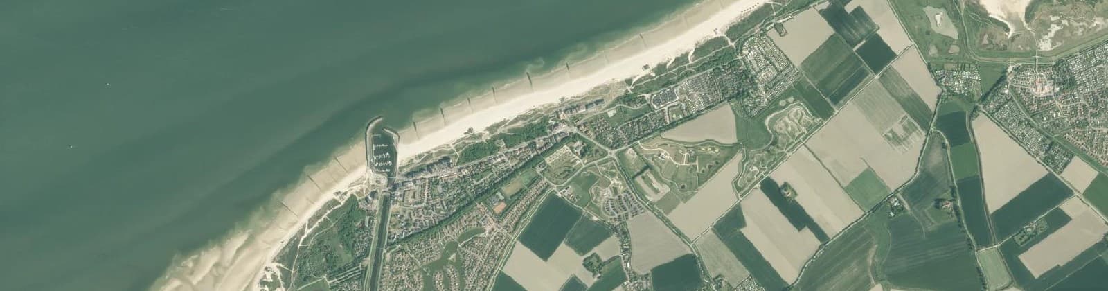 Luchtfoto van Cadzand-Bad