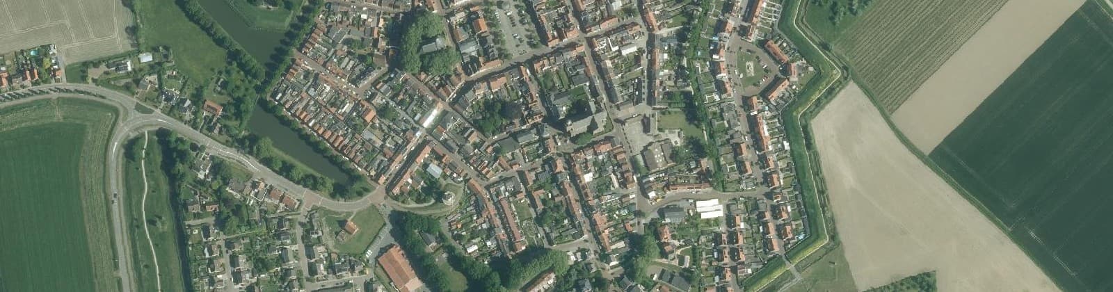 Luchtfoto van IJzendijke