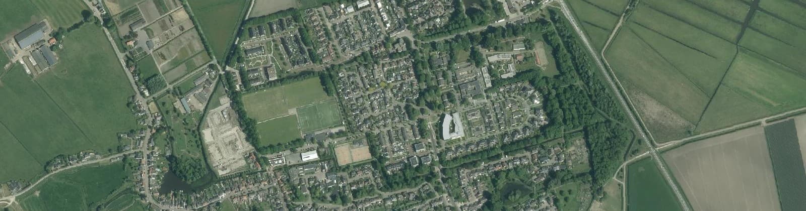 Luchtfoto van Vaartkant