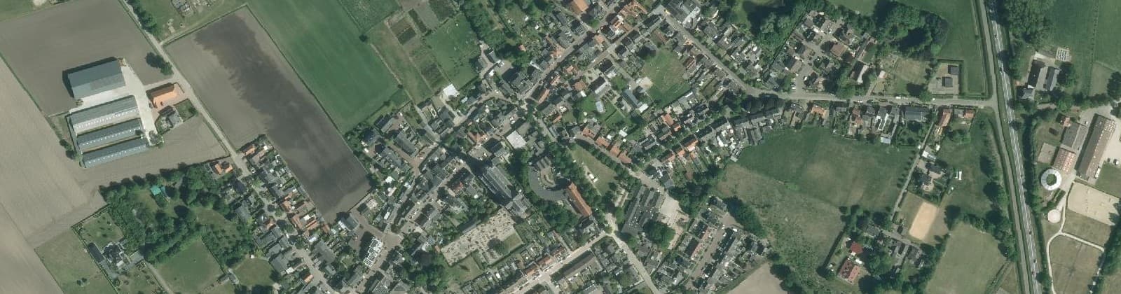 Luchtfoto van Wagenberg noordwest