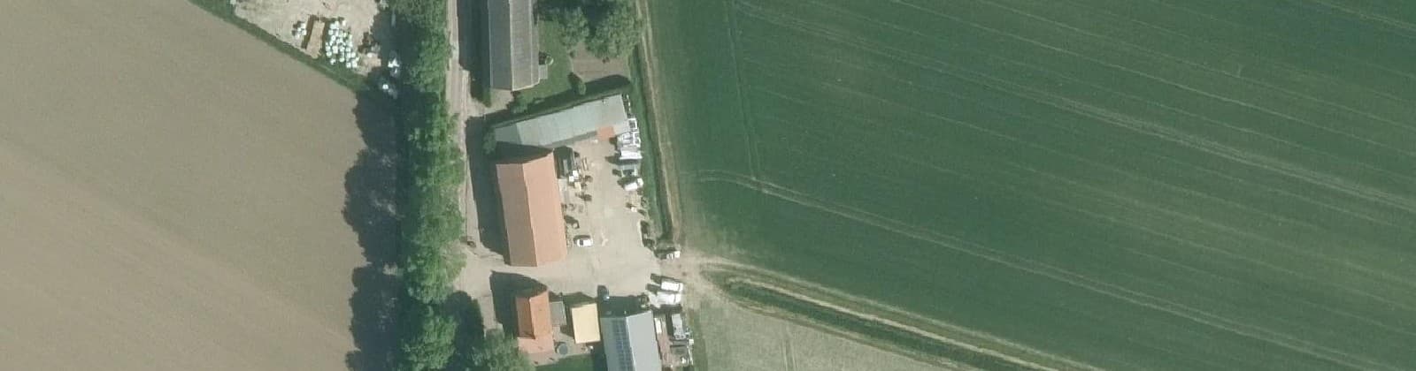 Luchtfoto van Blauwe Sluis