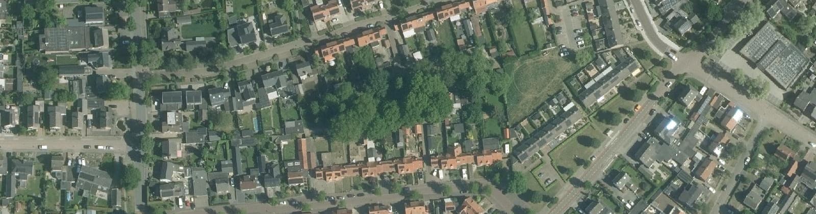 Luchtfoto van Oranjebuurt