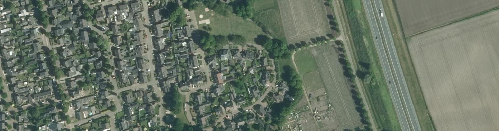 Luchtfoto van Hoge Akkers