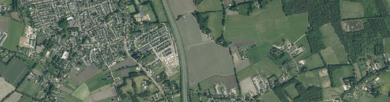 Luchtfoto van Menzel