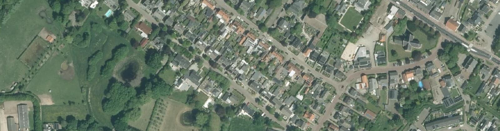 Luchtfoto van Centrum Chaam