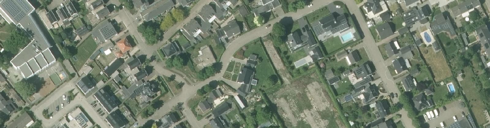 Luchtfoto van Kerkstraat e.o.