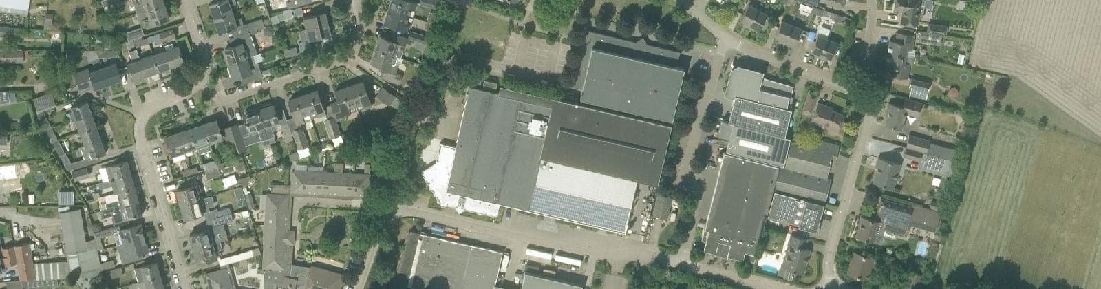 Luchtfoto van Eviestraat-Vlasstraat e.o.