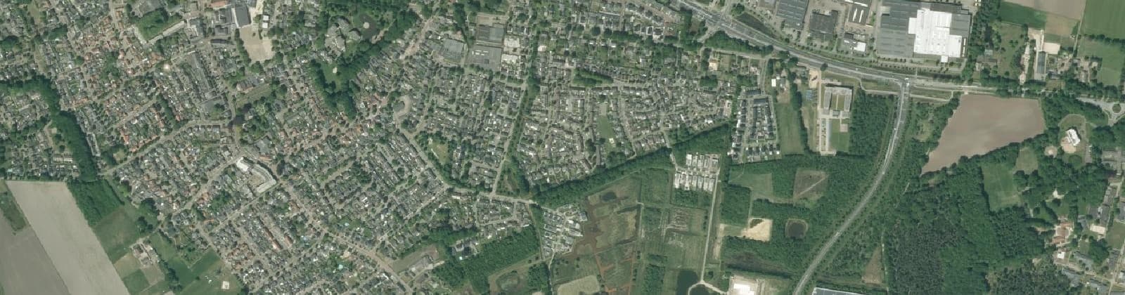 Luchtfoto van Hapert Oost