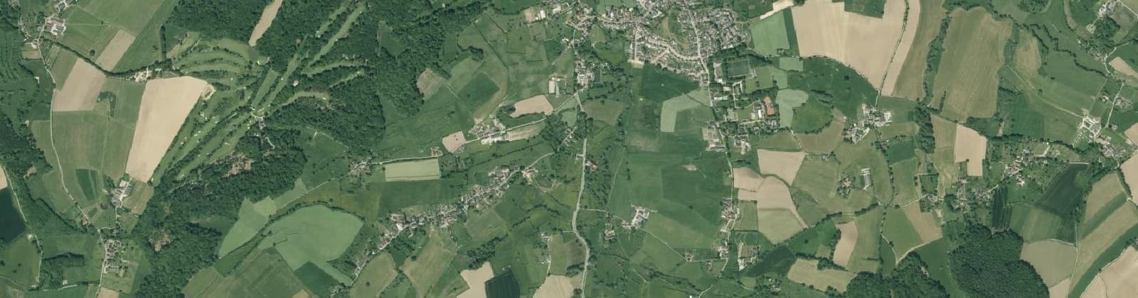 Luchtfoto van Verspreide huizen