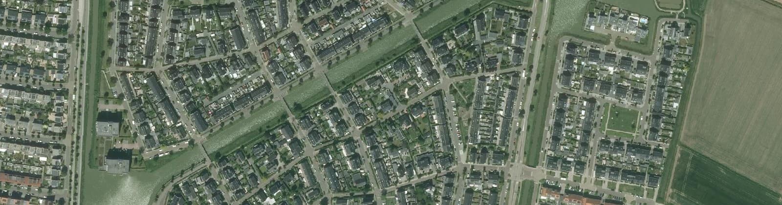 Luchtfoto van Lingebuurt